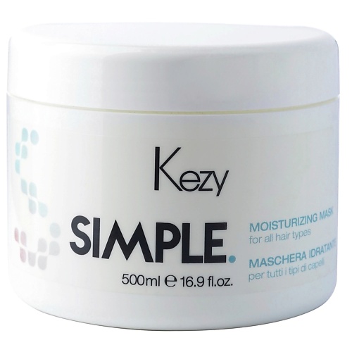 фото Kezy увлажняющая маска для волос moisturizing mask simple