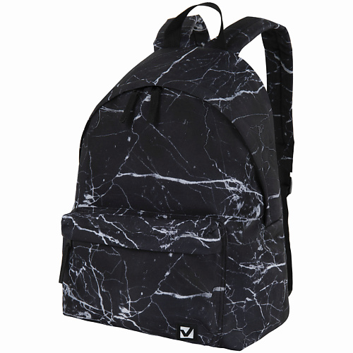 BRAUBERG Рюкзак сити-формат Black marble раскраска с наклейками верные друзья щенячий патруль формат 145 × 210 мм