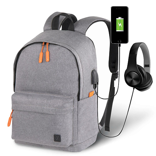 BRAUBERG Рюкзак с отделением для ноутбука USB-порт, Energy soell bioprovince шампунь для волос energy boost 400