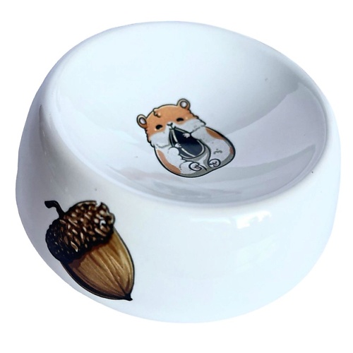 фото Pafio керамическая миска для грызунов хомяк
