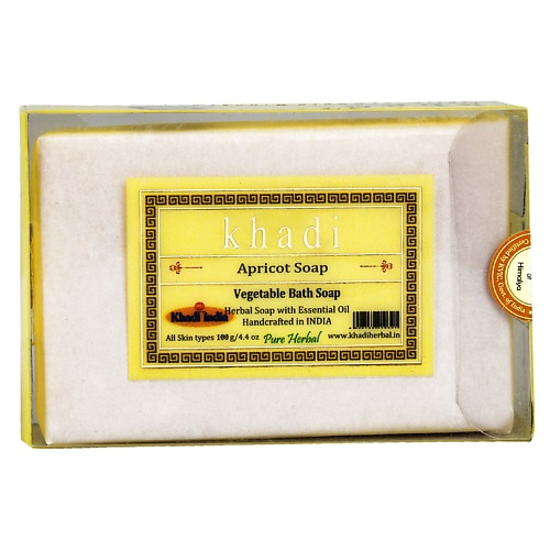KHADI Натуральное растительное мыло Абрикос 100 презервативы luxe ultimate хозяин тайги абрикос 1 шт