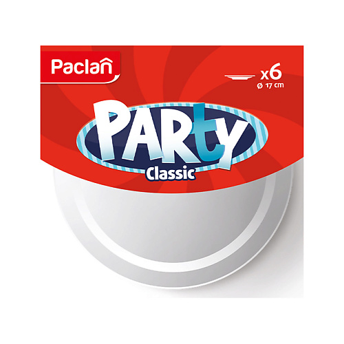 PACLAN Тарелка пластиковая Party Classic пепельница пластиковая 10×8 см микс