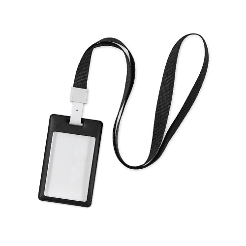 FLEXPOCKET Пластиковый карман для бейджа или пропуска на ленте flexpocket для пластиковых карт из экокожи с тремя отделениями