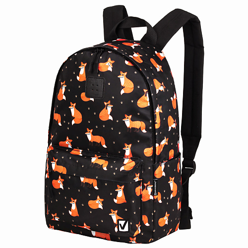 BRAUBERG Рюкзак Sly foxes, потайной карман папка регистратор а4 50 мм pp lamark полипропилен металлическая окантовка карман на корешок собранная оранжевая