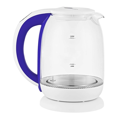 цена Чайник электрический KITFORT Чайник KT-6140-1 бело-фиолетовый
