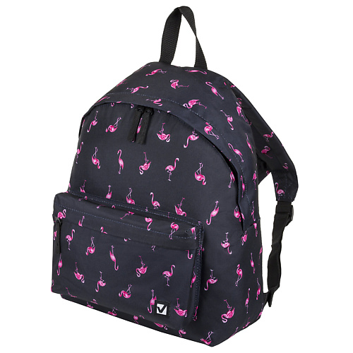 BRAUBERG Рюкзак сити-формат Фламинго пакет ламинированный вертикальный тропики и фламинго ms 18 × 23 × 10 см