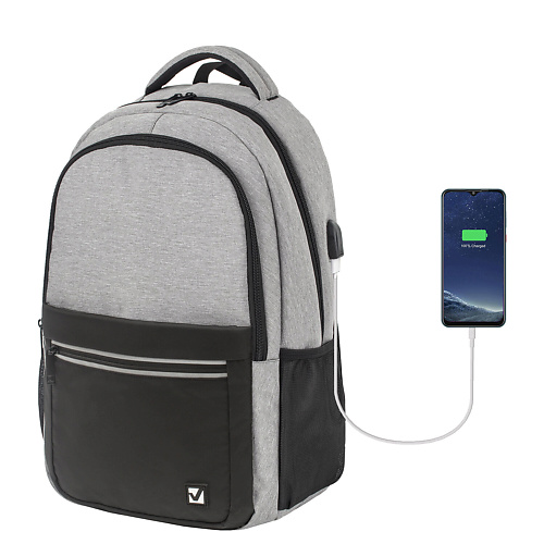 BRAUBERG Рюкзак с отделением для ноутбука USB-порт, Detroit brauberg рюкзак с отделением для ноутбука urban