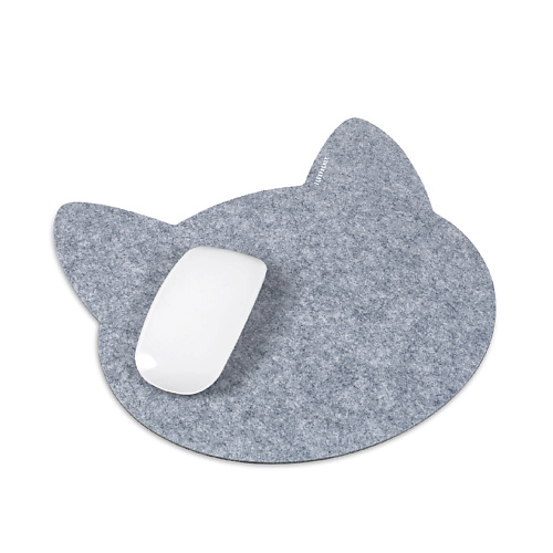 FLEXPOCKET Коврик из фетра для компьютерной мыши в форме кошки призрак кошки