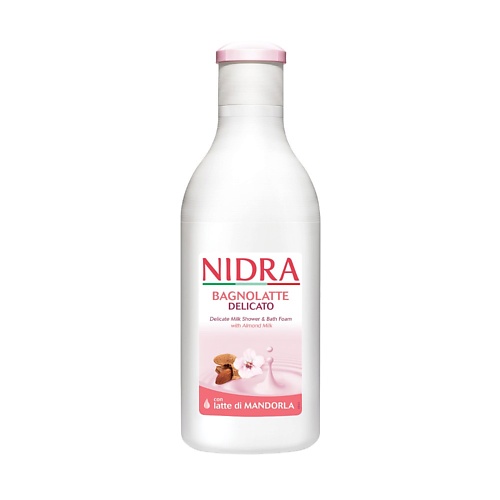 NIDRA Пена-молочко для ванны с миндальным молоком деликатное 750 деликатное молочко для тела