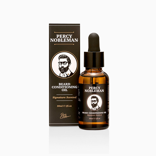 PERCY NOBLEMAN Масло для бороды Signature Beard Oil 30 axione матовое масло для бороды 30