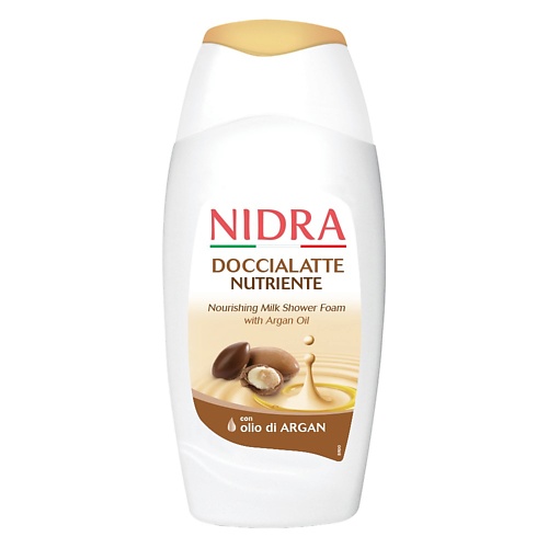 NIDRA Пена-молочко для душа с аргановым маслом питательная 300.0 name skin care маска для волос питательная с маслом арганы 300