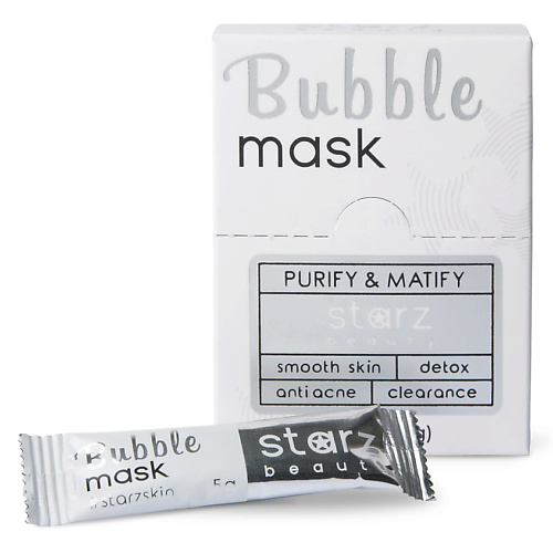 STARZ BEAUTY Очищающая и увлажняющая пузырьковая маска Bubble Mask 55 petite maison черная очищающая маска пленка shimmer peel off mask purifying
