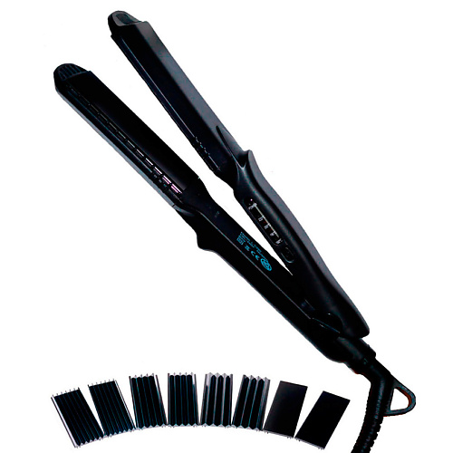 ARKATIQUE Выпрямитель гофре для волос с 4 видами керамических пластин щипцы гофре concept duo pro z dewal