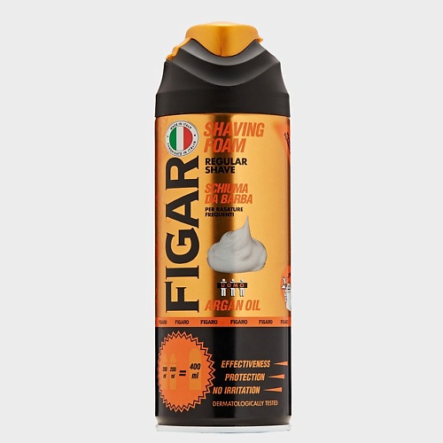 FIGARO Пена для бритья Аргановое масло 400.0 пена для бритья figaro питательная мужская 400 мл