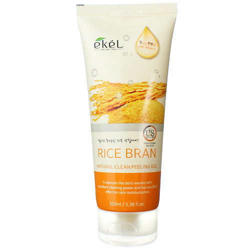 EKEL Гель для умывания скатка с Рисовыми Отрубями Gel Rice Bran 100.0 пилинг для лица 3w clinic rice bran moisture peeling gel 180 мл