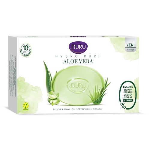DURU Косметическое мыло CRYSTAL Hydro Pure Aloe Vera 450.0 косметическое мыло mukunghwa pure milk soap