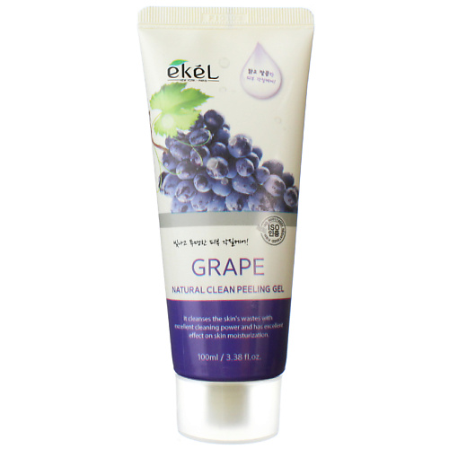фото Ekel гель для умывания скатка с виноградом для зрелой кожи gel grape