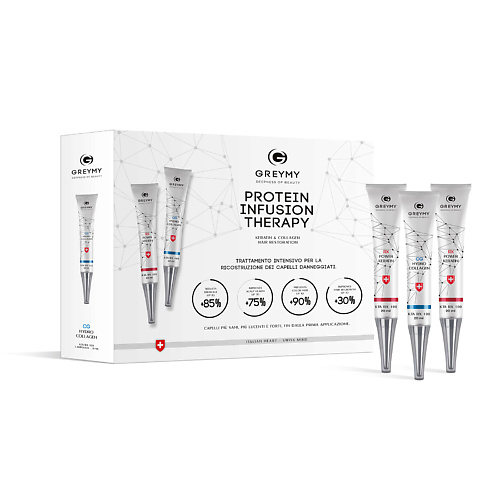 GREYMY Ампулы Rx100 концентрат кератина+гидроколлаген PROTEIN INFUSION THERAPY 200 infusion velours