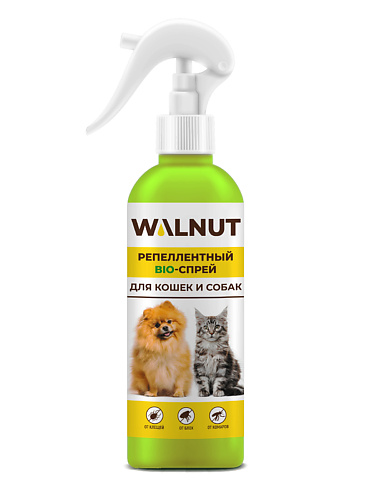 WALNUT Спрей от блох и клещей для собак и кошек milord шампунь очищающий виноград для собак и кошек щенков и котят 300