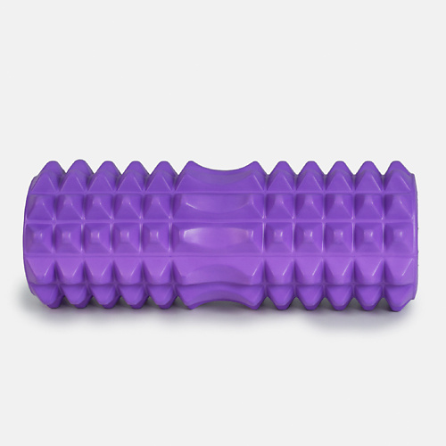 L-V-P Ролик массажный для фитнеса и йоги сдвоенный S dare to dream массажный рифленый валик для спины и ног