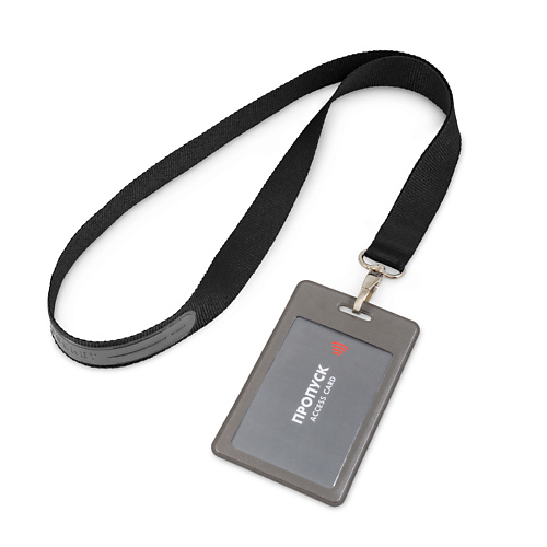 FLEXPOCKET Карман из экокожи для пропуска или бейджа на карабине с лентой flexpocket карман для пропуска бейджа или проездного вертикальный