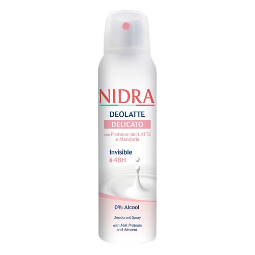 NIDRA Дезодорант аэрозоль деликатный с молочными протеинами и миндалем 150.0 мастика avs полимерно битумная аэрозоль 1000 мл