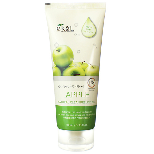 EKEL Гель для умывания скатка с Яблоком для Комбинированной кожи Gel Apple 100 ekel маска для лица успокаивающая с алоэ ultra hydrating 25