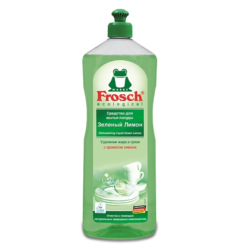 фото Frosch средство для мытья посуды зеленый лимон