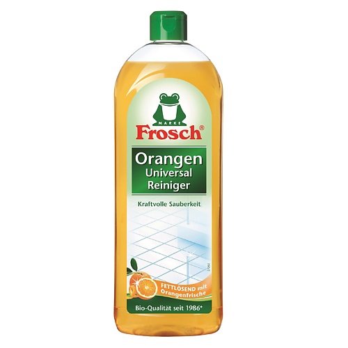 FROSCH Универсальный апельсиновый очиститель 750 frosch очиститель для ванны и душа лаванда 500