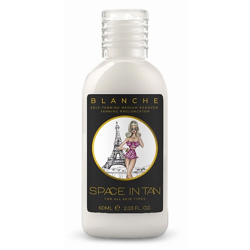 SPACE IN TAN Лосьон-автозагар для поддержания оттенка кожи BLANCHE 60 shine is лосьон увлажняющий для тела с эффектом автозагара self tan and glow moisturizing body lotion