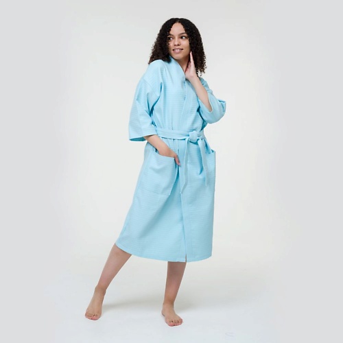 BIO TEXTILES Халат женский Blue bio textiles килт женский махровый blue