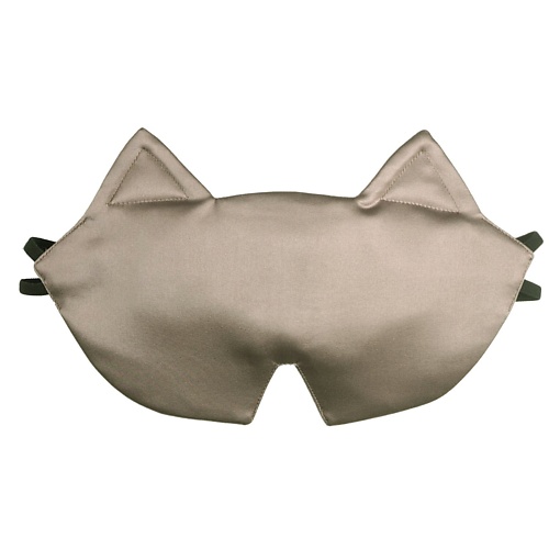 Маска для сна SILK MANUFACTURE Шёлковая маска для сна из 3-х видов натурального шёлка BRONZE CAT