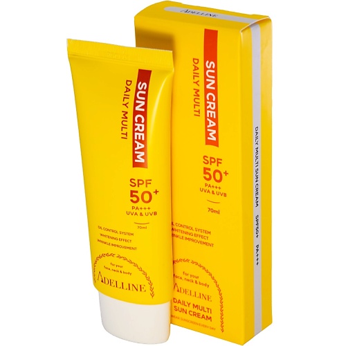 ADELLINE Солнцезащитный крем  Daily Multi Sun Cream SPF50+/PA 70.0 laboratorios babe лосьон солнцезащитный детский spf50 100