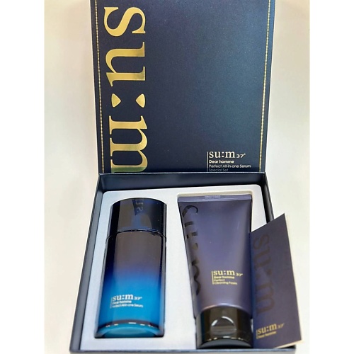 SU:M37 Мужской набор для лица SUM37 DEAR HOMME PERFECT ALL-IN-ONE SERUM SPECIAL SET крем для лица gernetic special cream mixed and oil skins 150 мл