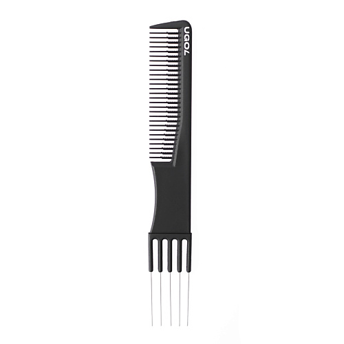 UGOL Расческа - афропик (вилка) расческа парикмахерская с пластиковым хвостиком 249 24 мм polycarbonate