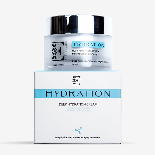 ENTREDERMA Крем для лица увлажняющий Hydration 50.0 belkosmex мицеллярная вода интенсивное увлажнение и легкое удаление макияжа hyaluron deep hydration 500