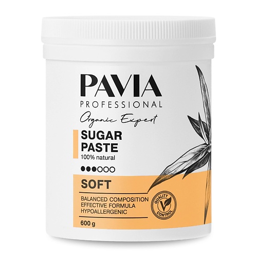 PAVIA Сахарная паста для депиляции Soft - Мягкая 600 мастика сахарная konfinetta ная пурпурно лавандовая 100 г