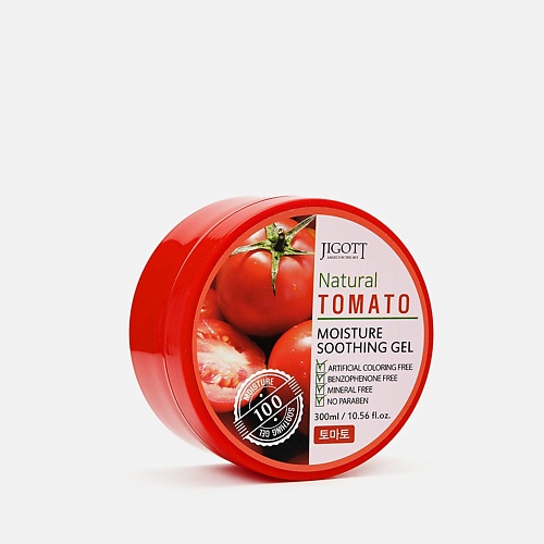 JIGOTT Увлажняющий успокаивающий гель с экстрактом томата 300 dermal дермал маска д лица ткан с экстр томата