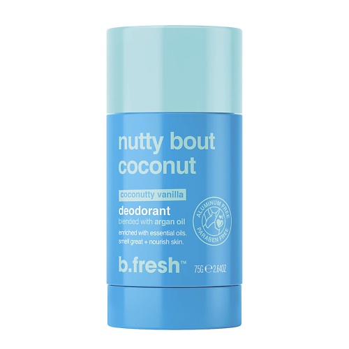 B.FRESH Дезодорант-стик nutty bout coconut 75.0 apivita дезодорант с прополисом и пробиотиками be fresh 24 часа защиты 12 50 мл
