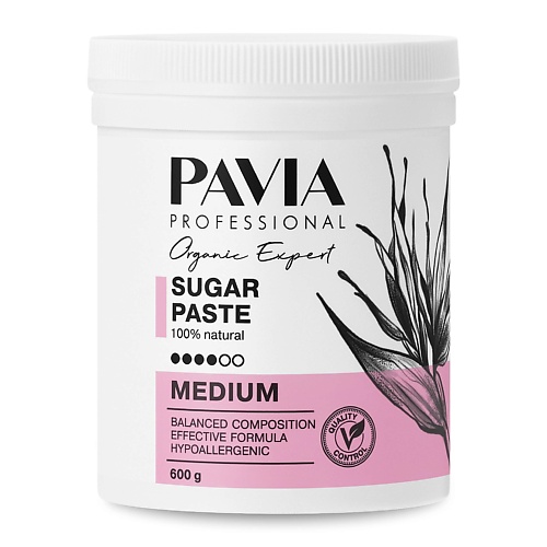 PAVIA Сахарная паста для депиляции Medium - Средняя 600 global white medium зубная щётка средняя 1 шт