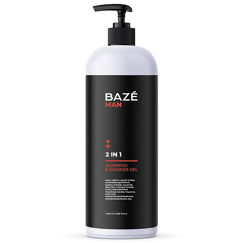 BOTANEE Мужской  гель для душа 2 в 1  Baze Professional 1000