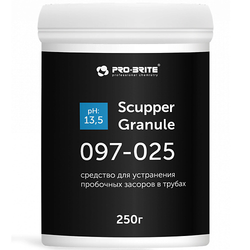 PRO-BRITE Средство для устранения засоров в трубах Scupper Granule 250.0