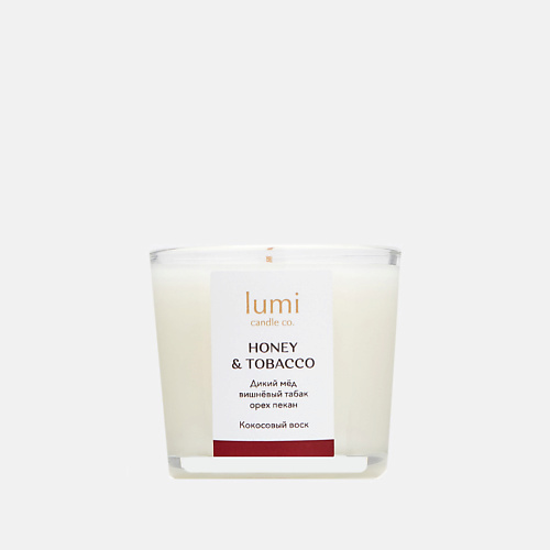 LUMI CANDLE CO. Ароматическая свеча petite Honey & tobacco 90 lumi candle co ароматическая свеча petite honey