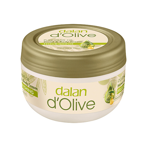 DALAN Крем для рук и тела D'Olive Питательный с маслом оливы 300 хумус у палыча классический с кунжутом и оливковым маслом 200 г