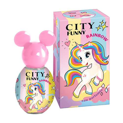 CITY PARFUM Душистая вода для девочек City Funny Rainbow 30 сказочные принцессы раскраска для девочек с наклейками
