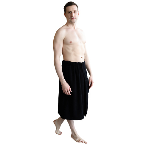 BIO TEXTILES Килт мужской махровый для бани сауны Black bio textiles килт мужской махровый для бани сауны black