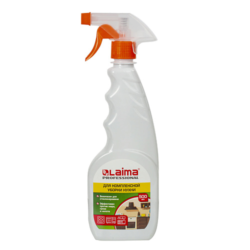 LAIMA Средство для комплексной уборки кухни PROFESSIONAL 500 laima чистящее средство антижир professional лимон 400
