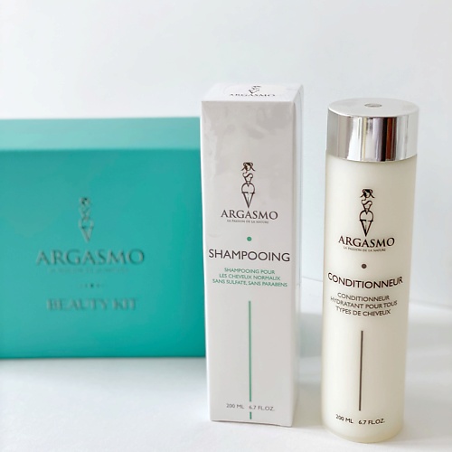 ARGASMO Подарочный косметический набор шампунь для нормальных волос+ кондиционер для волос интенсивный увлажняющий кондиционер для нормальных и поврежденных волос 500 мл