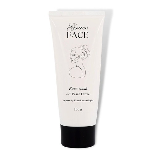 GRACE FACE Пенка-гель для умывания и снятия макияжа с экстрактом персика 100 lsanic гель для умывания мягкий отшелушивающий с aha кислотами