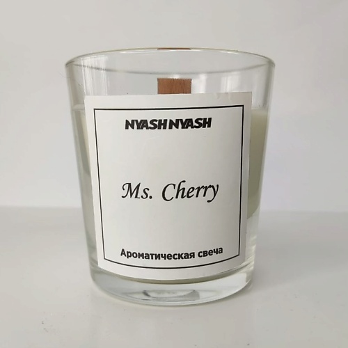 Свеча NYASHNYASH Ароматическая свеча  Ms. Cherry ароматическая свеча cherry blossom вишня в цвету свеча 680г